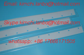 China Komori L440 machine wash up blade,1105*50*1mm,15 holes,Komori plastic washup blade,good quality supplier