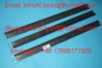 China PM74 wash up blade,PM74 rubber wash up blade,822*57*0.5mm,9 holes, high quality replacement supplier