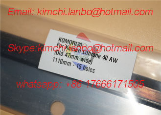 China komori wash up blade komori machine wash up blade 1110mm 15holes supplier